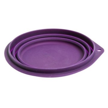 PLATO DE SILICONA PARA VIAJE MORADO, 500ML - foto 3
