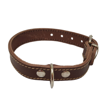 COLLAR CUERO 35CM MARRÓN