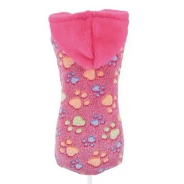 SUDADERA CON CAPUCHA ROSA