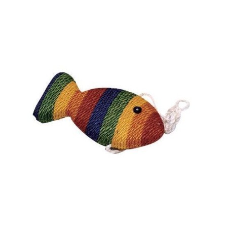 Pez Rascador en Sisal Multicolor 27X13X4cm