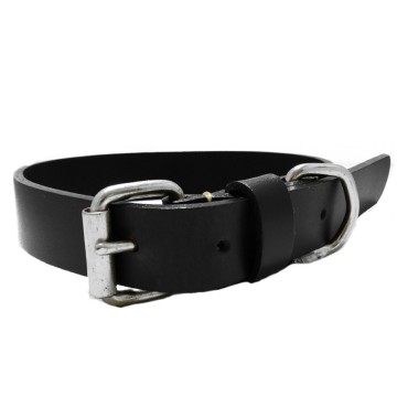 COLLAR CUERO NEGRO 45CM